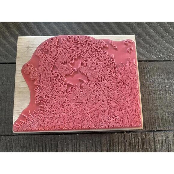 House Mouse Head Over Heels 2008 wood block rubber stamp - Picture 4 of 8